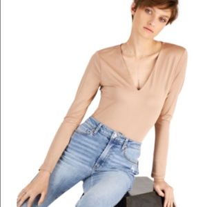 And Now This-Women’s V-Neck Bodysuit New With Tag Size S